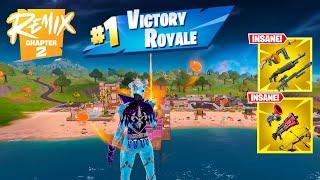 110 Kill Solo Vs Squads Wins Gameplay Full Game (Fortnite Chapter 2 Remix Ps4 Controller)