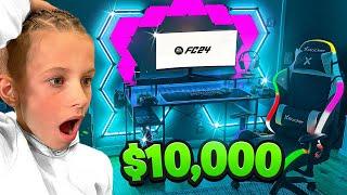 I BUILT ROMAN A $10,000 GAMING ROOM SETUP! BEST BIRTHDAY SURPRISE EVER