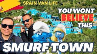 We found the REAL SMURF TOWN in Juzcar | Van Life Spain