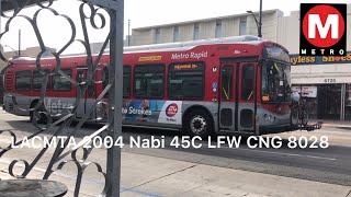 LACMTA 2004 Nabi 45C LFW CNG Compobus 8028 Line 751