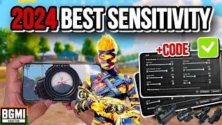 NEW UPDATE 3.3.1  BEST SENSITIVITY CODE + CONTROL SETTINGS PUBG MOBILE /BGMI 2024