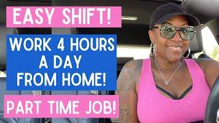  SUPER EASY HOURS! WORK 4 HOURS A DAY FROM HOME! PART TIME WORK FROM HOME JOB 2024