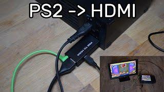 Playstation 2 (PS2) Konsole mit Konverter an HDMI Bildschirm anschliessen