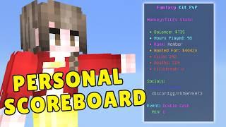 How to Make a Personal Sidebar Scoreboard in Minecraft Bedrock