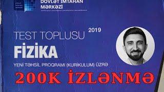 Düzxətli Bərabərtəcilli hərəkət test toplusu 2019.  Fizikadan 1-ci hissə toplu izahları