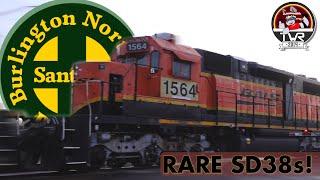 RARE Ex-Frisco SD38s in Winnipeg!