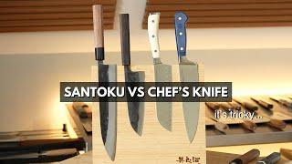 Santoku vs Chef's Knife | Blade Shape Matters MORE than the NAME!