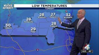 Freeze Warning and Frost Advisory Tonight, Possible Hard Freeze Thursday