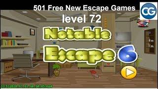 [Walkthrough] 501 Free New Escape Games level 72 - Notable escape 6 - Complete Game