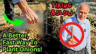 Watch This Before Planting Onions! World Record Gardener's Complete Onion Planting Tutorial