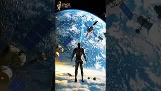 Human in Iron Suit Exploring Deep Space | Futuristic Spaceflight