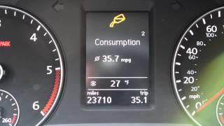 2012 VW Passat - AdBlue Deficiency Progression