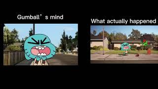 The downer Gumball’s mind vs What actually happened #theamazingworldofgumball