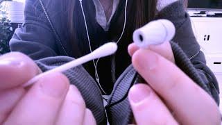 ASMR ⋆｡ﾟ︎｡⋆ new earphone mics!   intense ear cleaning sounds, other triggers & whispering