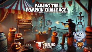 Failing the Pumpkin Challenge! Watch Copycat Struggle in Westland Survival Halloween Mini-Game