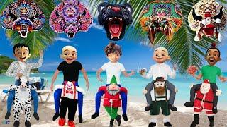 Upin Ipin dan teman-teman bermain barongan devil