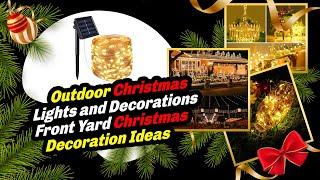 Outdoor Christmas Lights and Decorations | Front Yard Christmas Decoration Ideas