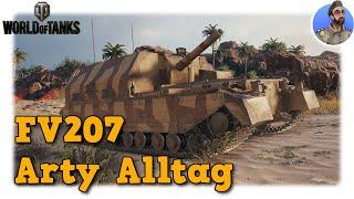 World of Tanks - FV207 - Arty Alltag auf Tier 8