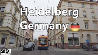 4K Heidelberg Germany Drive Tour | Driving in Germany 2022