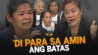 Mga Pamilyang biktima ng EJKs kinompronta si Colonel Royina Garma sa Pagkakapaslang sa...