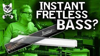 Converting a Bass Instantly to Fretless! Testing the Flatter