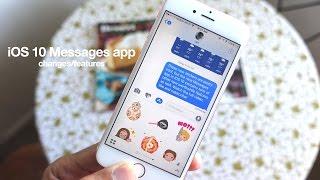 iOS 10: Top Messages app features / changes!