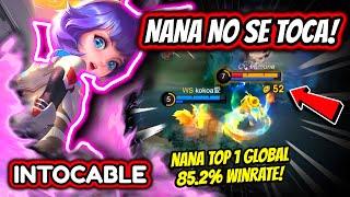 NO ONE CAN TOUCH NANA! NANA TOP 1 GLOBAL 85.2% WINRATE! | MOBILE LEGENDS