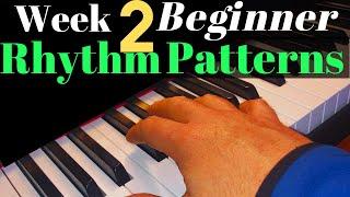 Basic piano rhythm patterns & singing exercises