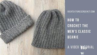 Men's Classic Beanie - Free Crochet Pattern