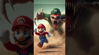 Mariobros chased by scary monster #mariobros #supermariobross #mario #cartoon #animation