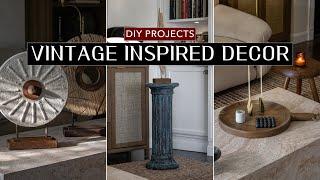 4 DIY Home Decor Ideas (vintage rustic modern inspired decor projects)