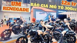 Mô tô Mỹ chào Việt Nam giá rẻ như rau xe 300cc giá 12x RENEGADE UM Motorcycles tại Motor Show 2024