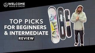 Top Picks for Beginners &  Intermediate 2024 Snowboards | Welcome Board Store