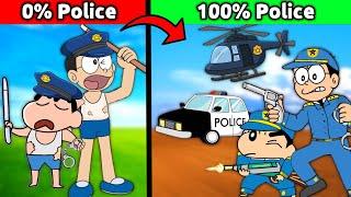 Shinchan Build Biggest Police Station 