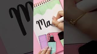 Easy Front Page Idea: Maths  #shorts #halyncalligraphy #frontpage