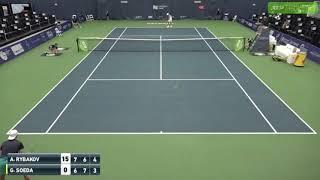 Alex Rybakov vs Go Soeda ATP Calgary Challenger Feb 26, 2020 - Worst Referee Mistake