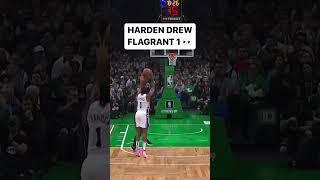 Harden step-back 3 resulted in Horford flagrant 1. 