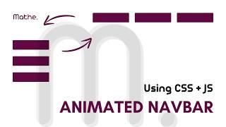 Animated Navbar CSS | HTML CSS & JavaScript