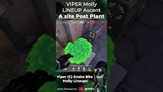 Pro Tips for Viper's Ascent Molly Lineup Secrets! |  #valorantlineups #valorantlineups