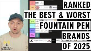 The Best & Worst of 2025 - Fountain Pen Brands Tier List 4K