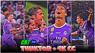 Cristiano Ronaldo Vs Juv Twixtor - Best 4k Clips + CC High Quality For Editing  #part7