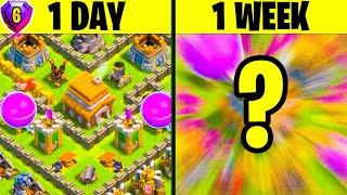 How Far Can A PRO RUSHER Get in CoC in 1 WEEK?!?