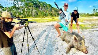 Wild Hogs, Mud Crabs, a ALL NEW CAMP and Wild Black Berry Cobbler (Catch and Cook)