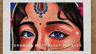 Drawing Radha Rani Eyes ️🫶