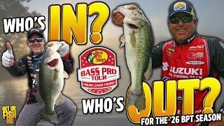 Who's In? Who's Out for the 2026 MLF Anglers on the Bass Pro Tour