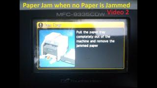 Brother MFC-9330cdw Paper Jam tray no paper jammed 9335cdw 9340cdw 9140  HL-3170cdw 3150cdn 3140