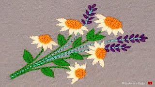 Wonderful Flower Bunch Embroidery Tutorial, Miss Anjiara Begum