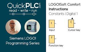 LOGO! Inputs 1 - Input, Cursor & Function key | Siemens PLC Programming