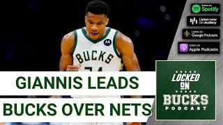 Giannis Antetokounmpo leads undermanned Milwaukee Bucks over Kevin Durant, James Harden and the Nets