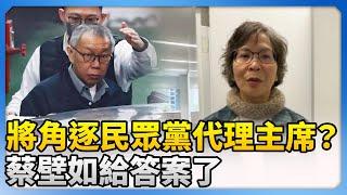 將角逐民眾黨代理主席？　蔡壁如：先團結黨內領袖 @ChinaTimes